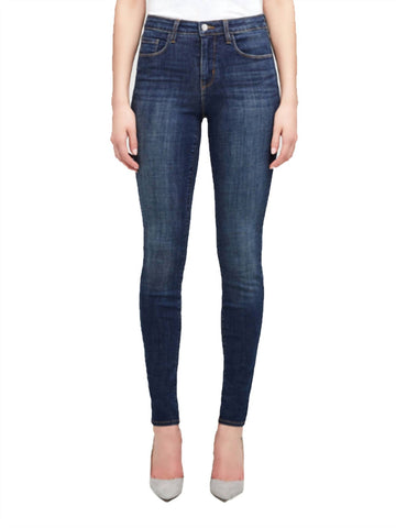 L marguerite high rise skinny jean in moonseed