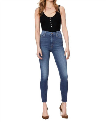 Mother high waisted looker ankle fray jean in big sky