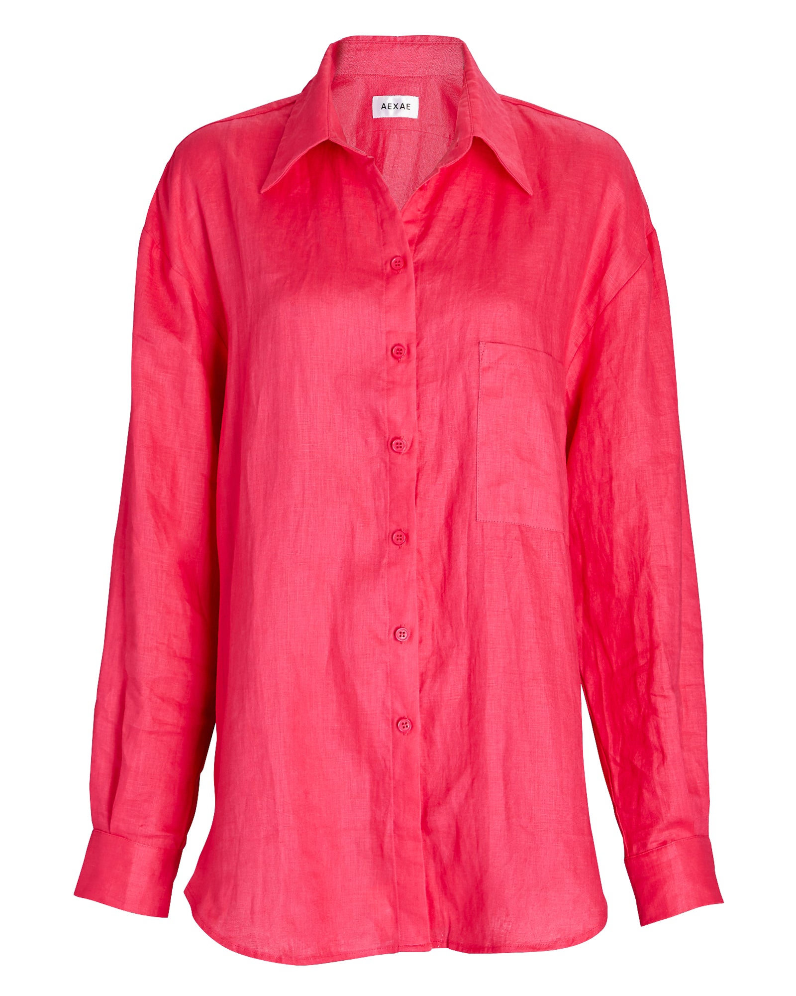 AEXAE Aexae Oversized Linen Button-Down Shirt