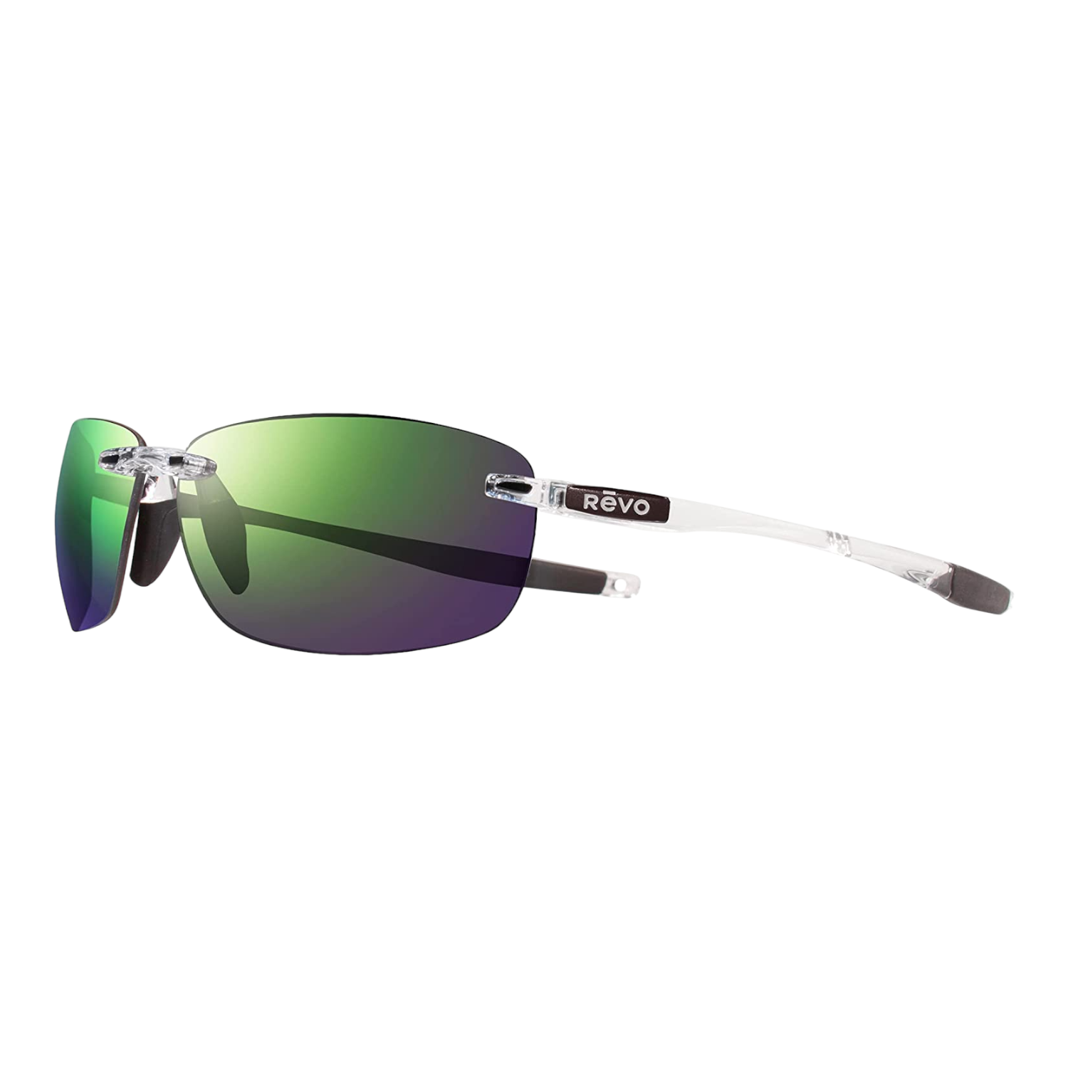 REVO REVO Men's Descend Fold Crystal Evergreen Polarized Sunglasses