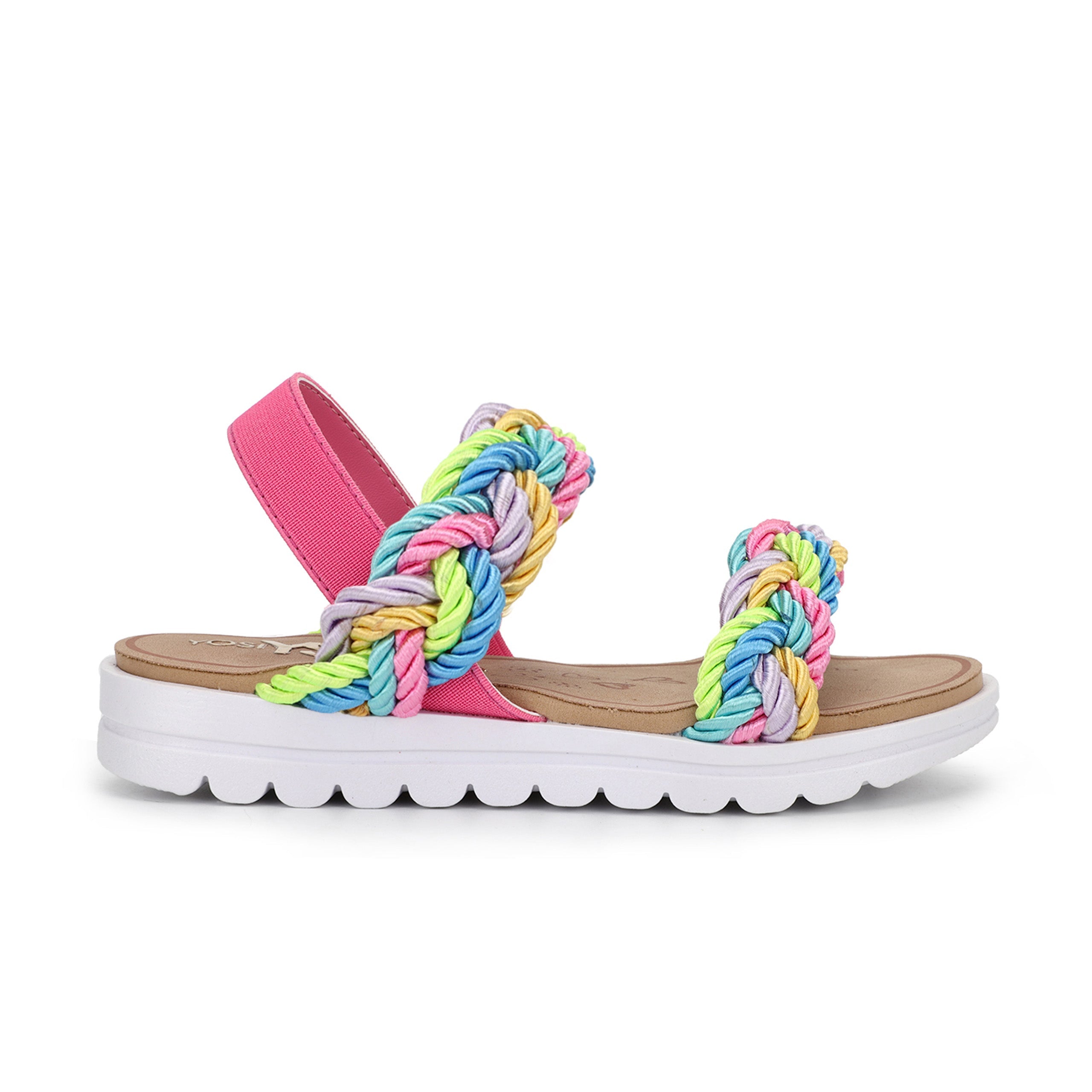 YOSI SAMRA Miss Bradie Rope Sandal in Multi - Kids