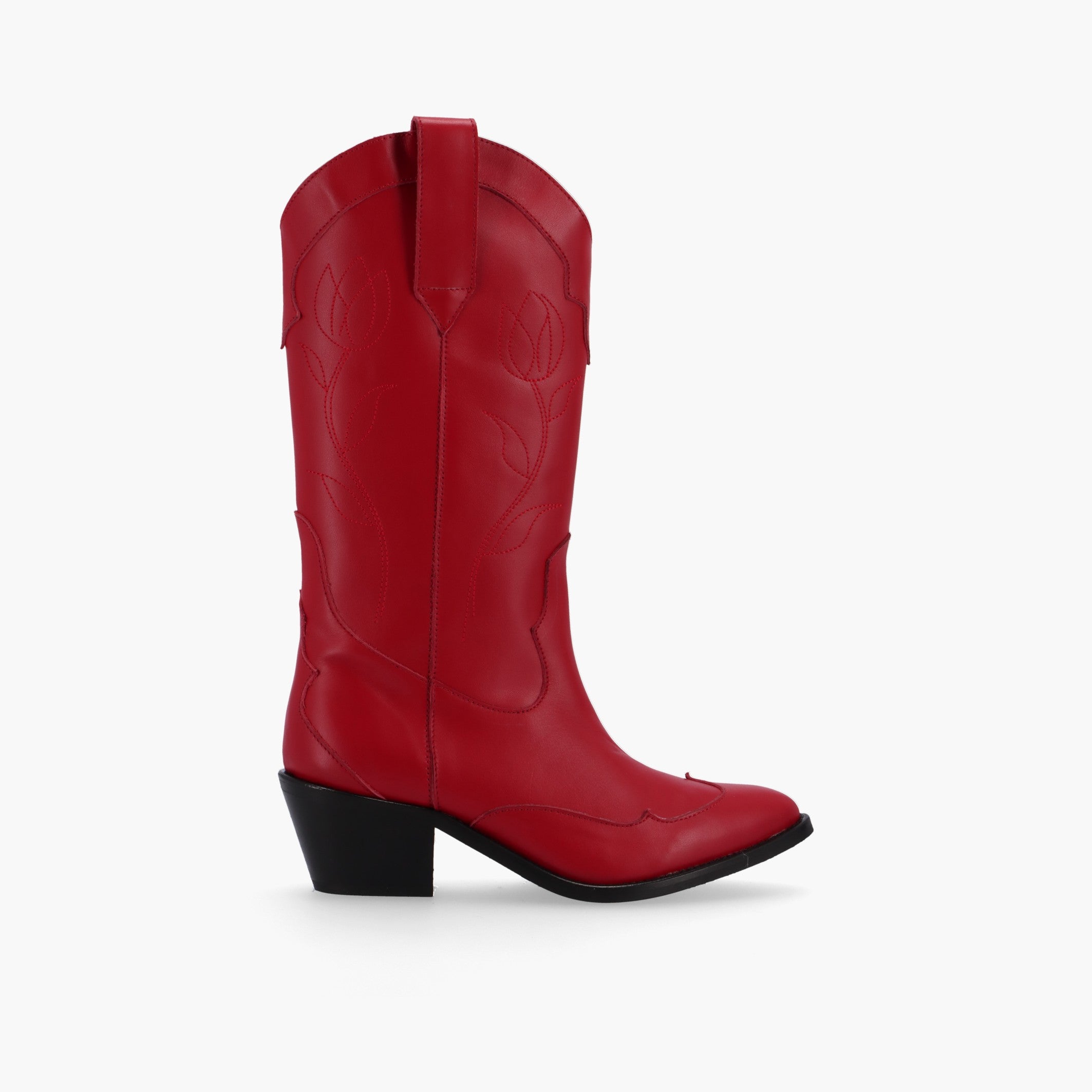Shop Alohas Liberty Red Leather Boots