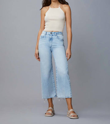 Dl1961 - Women hepburn wide leg denim in jet stream