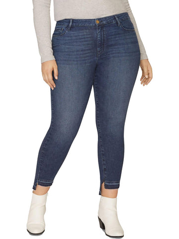 Sanctuary Denim plus digital party womens denim stretch mid rise cropped jeans