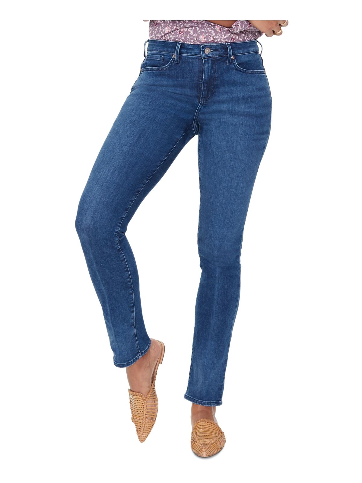 NYDJ Sheri Womens Denim High Rise Slim Leg Jeans