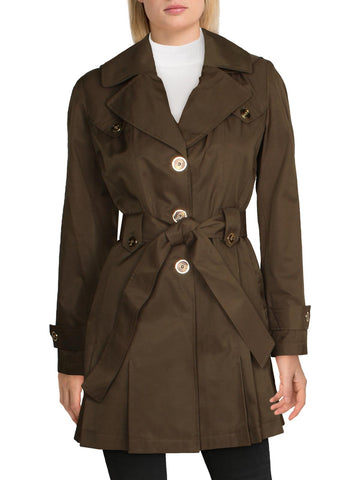 Via Spiga womens water repellent belted trench coat