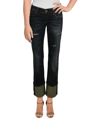 [BLANKNYC] poiny boy womens distressed slim straight leg jeans