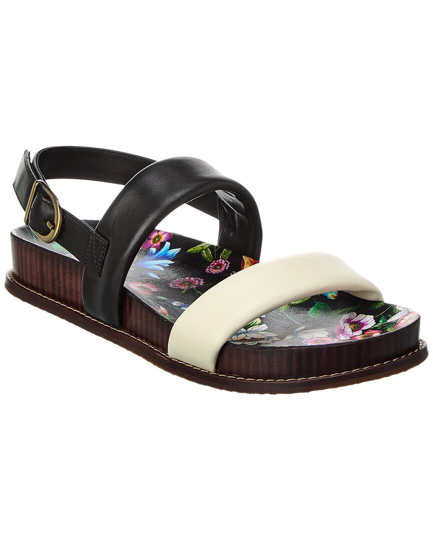 Shop Johnny Was Double Band Leather Sandal In Multi