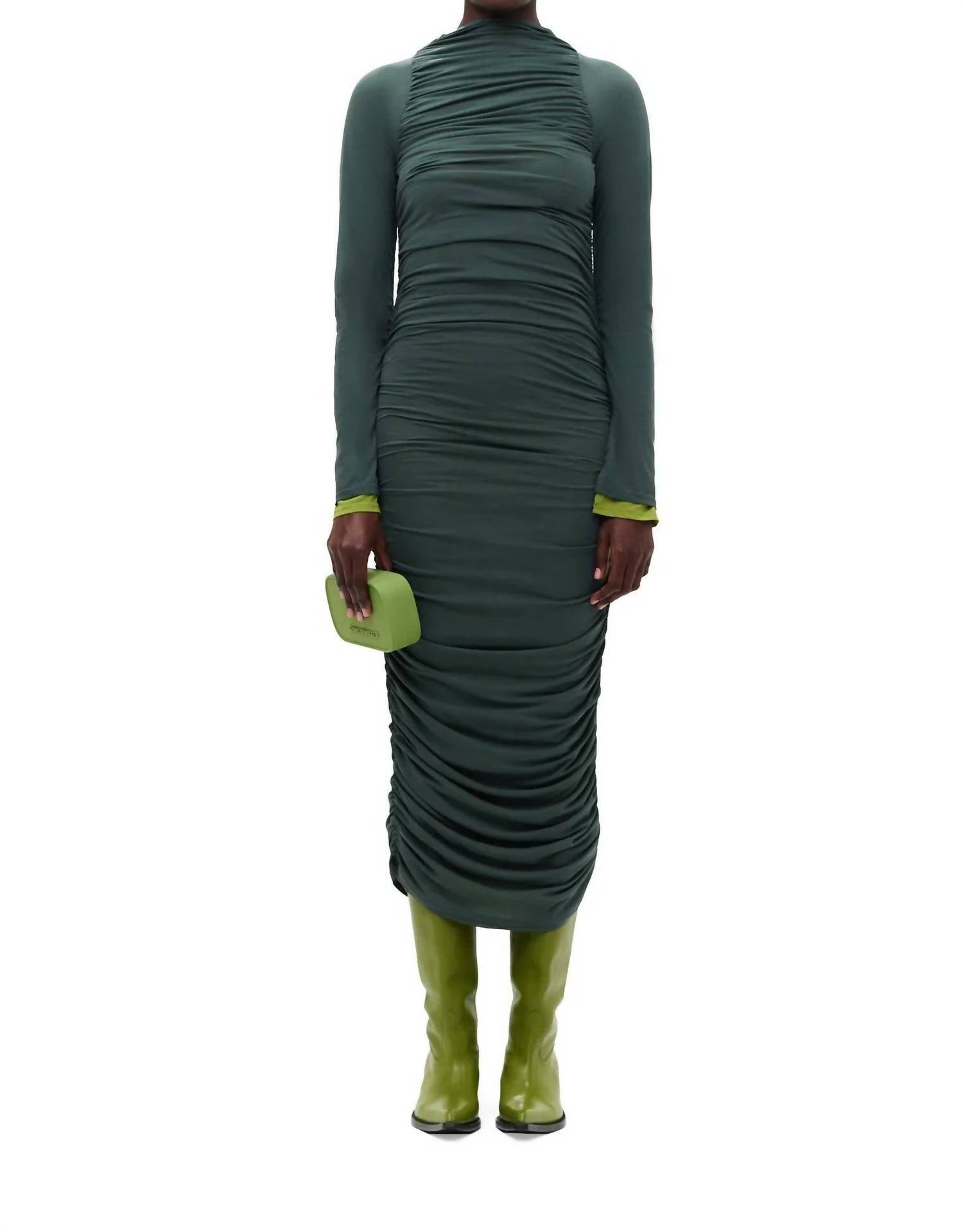 SIMON MILLER Azora Dress in Alien Green