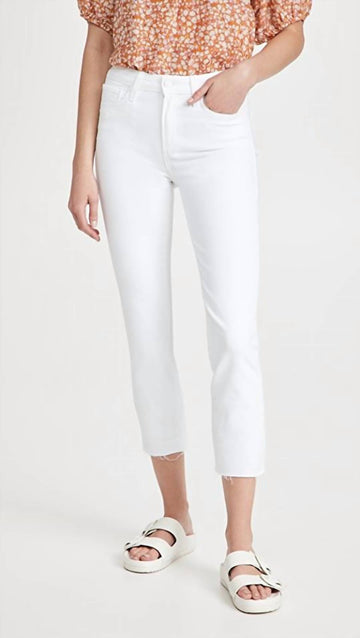 Paige cindy crop jeans in white