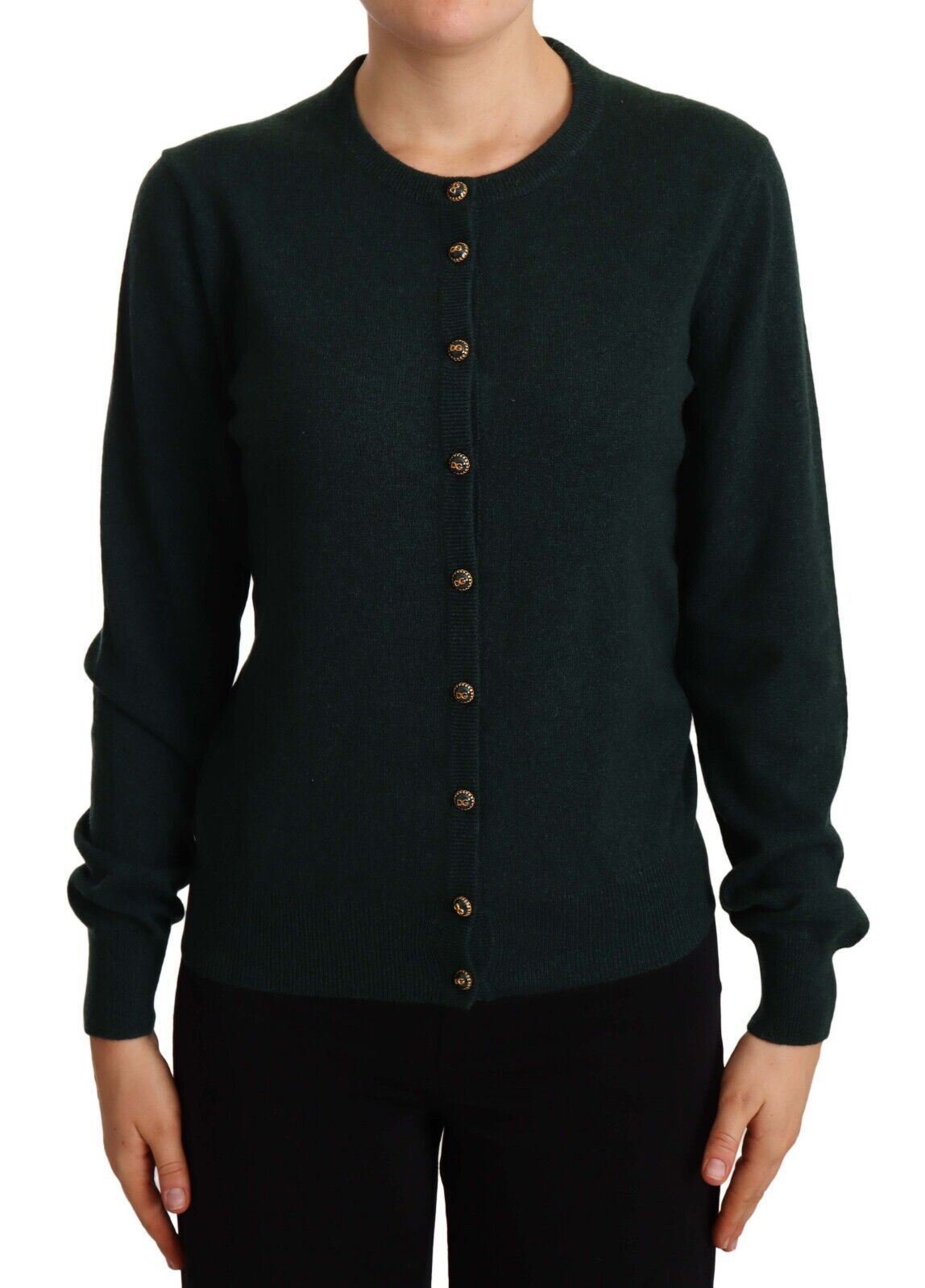 DOLCE & GABBANA Dolce & Gabbana  Cashmere DG Buttons Cardigan Women's Sweater
