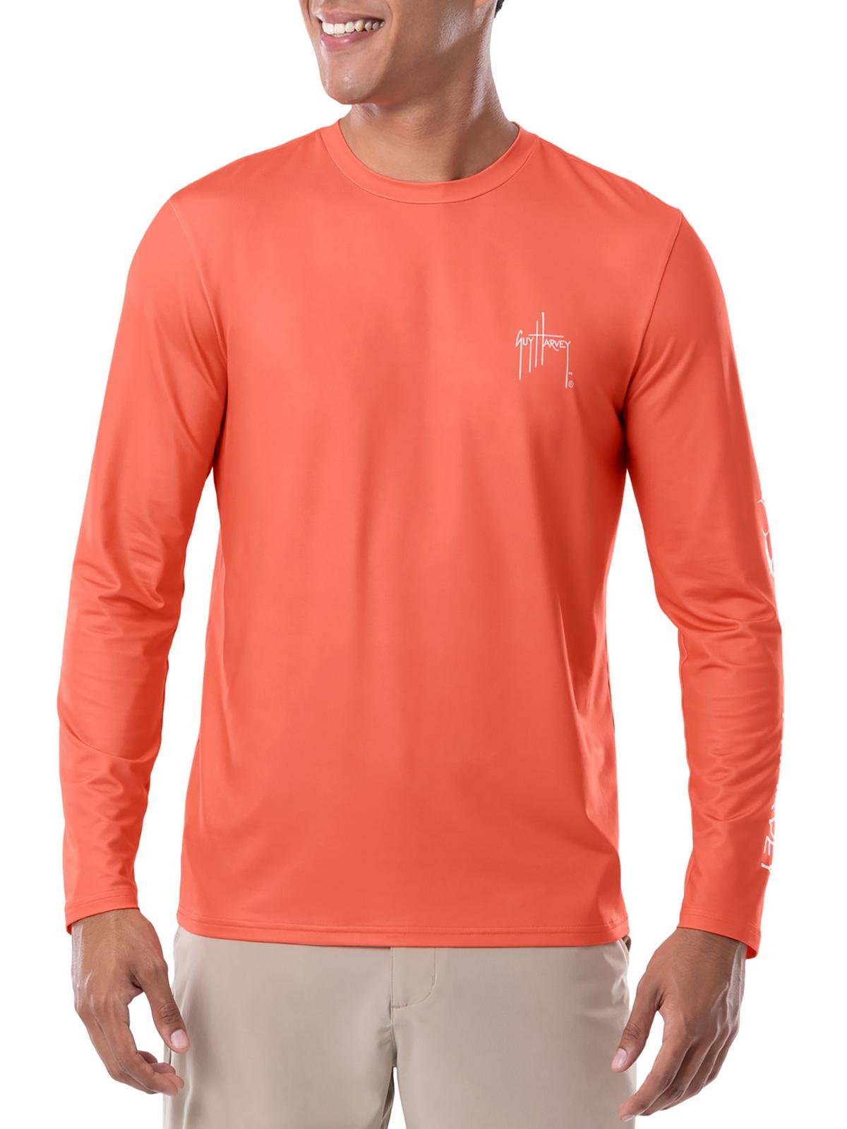 Shop Guy Harvey Mens Moisture Wicking Logo T-shirt In Pink