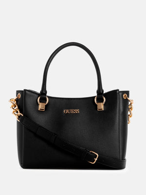 GUESS Noelle Top Zip Shoulder Bag, Black: Handbags: Amazon.com