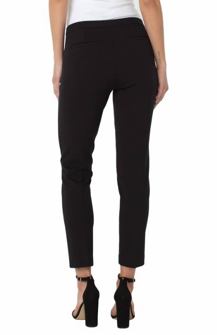 Kayla Pull On Trouser Pant In Black