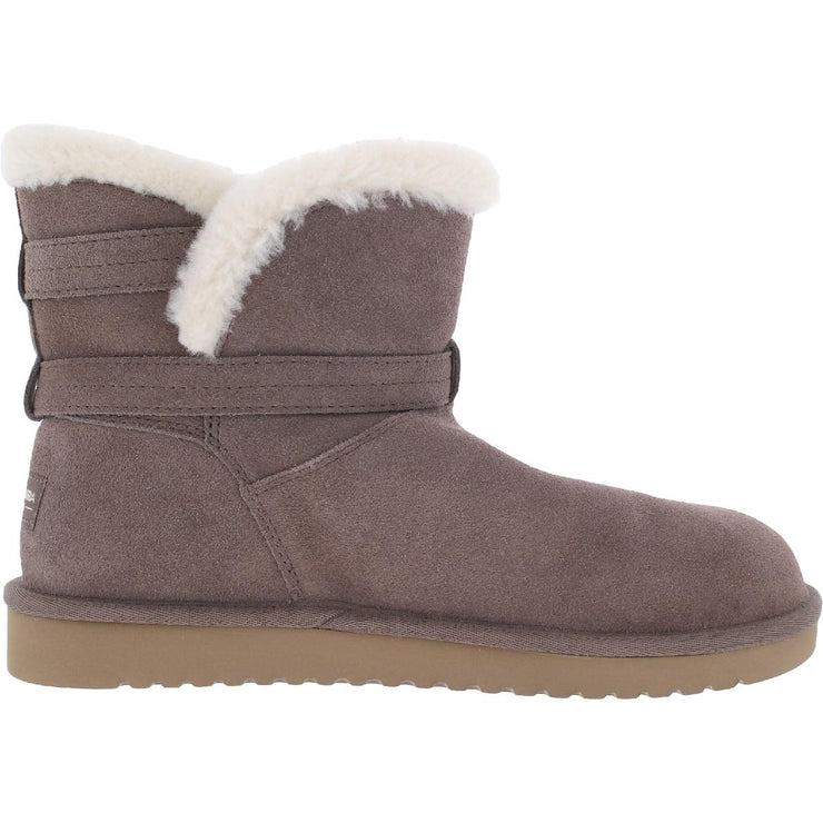 Delene Womens Faux suede Ankle Winter & Snow Boots