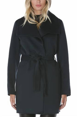 Tahari Double Face Lightweight Wool Wrap Coat – Elie Tahari