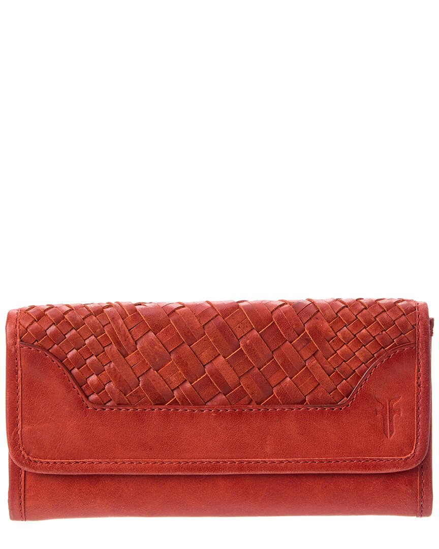 FRYE Frye Melissa Basket Woven Leather Wallet