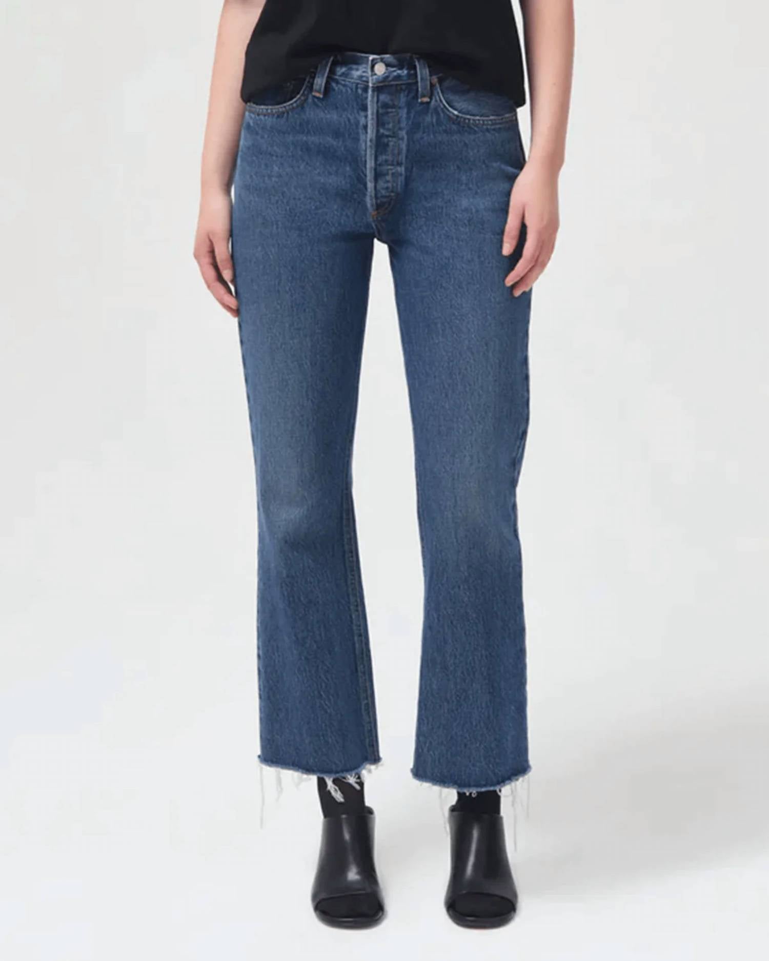 AGOLDE Relaxed Boot Mid Rise Jean in Sphere