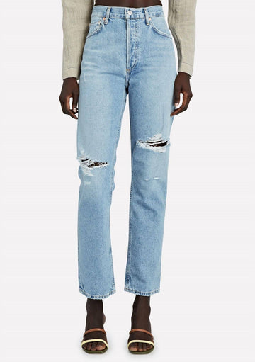 Citizens Of Humanity charlotte high rise straight leg jeans in moondust