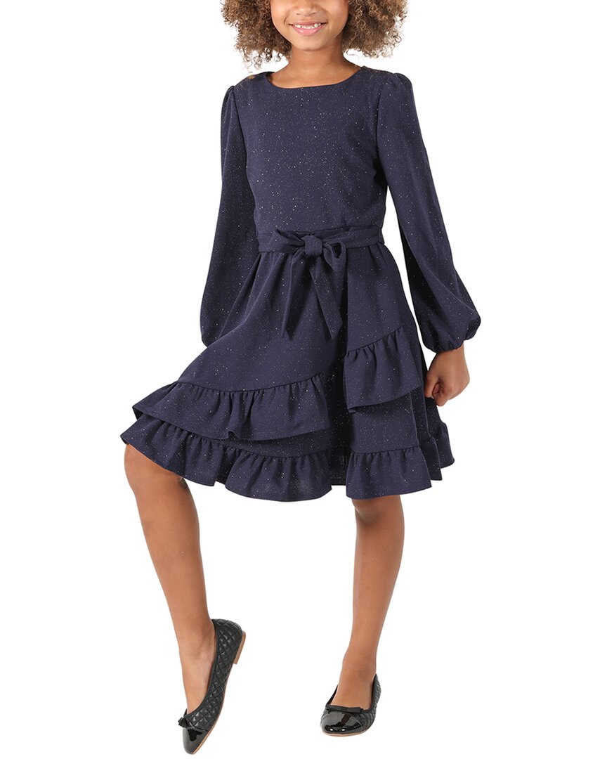 Blush Kids'  Dress In Blue