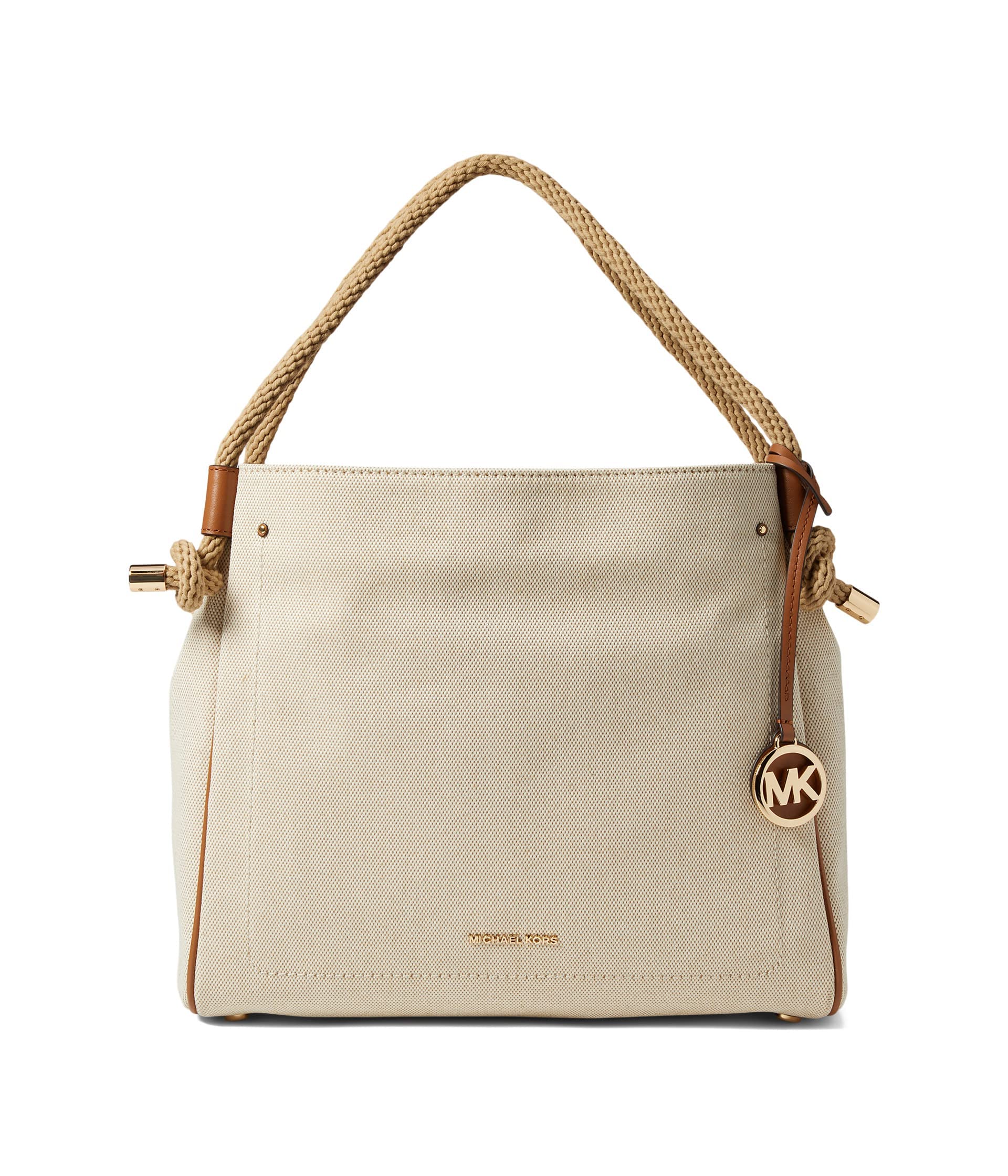 Michael kors isla hot sale large canvas satchel