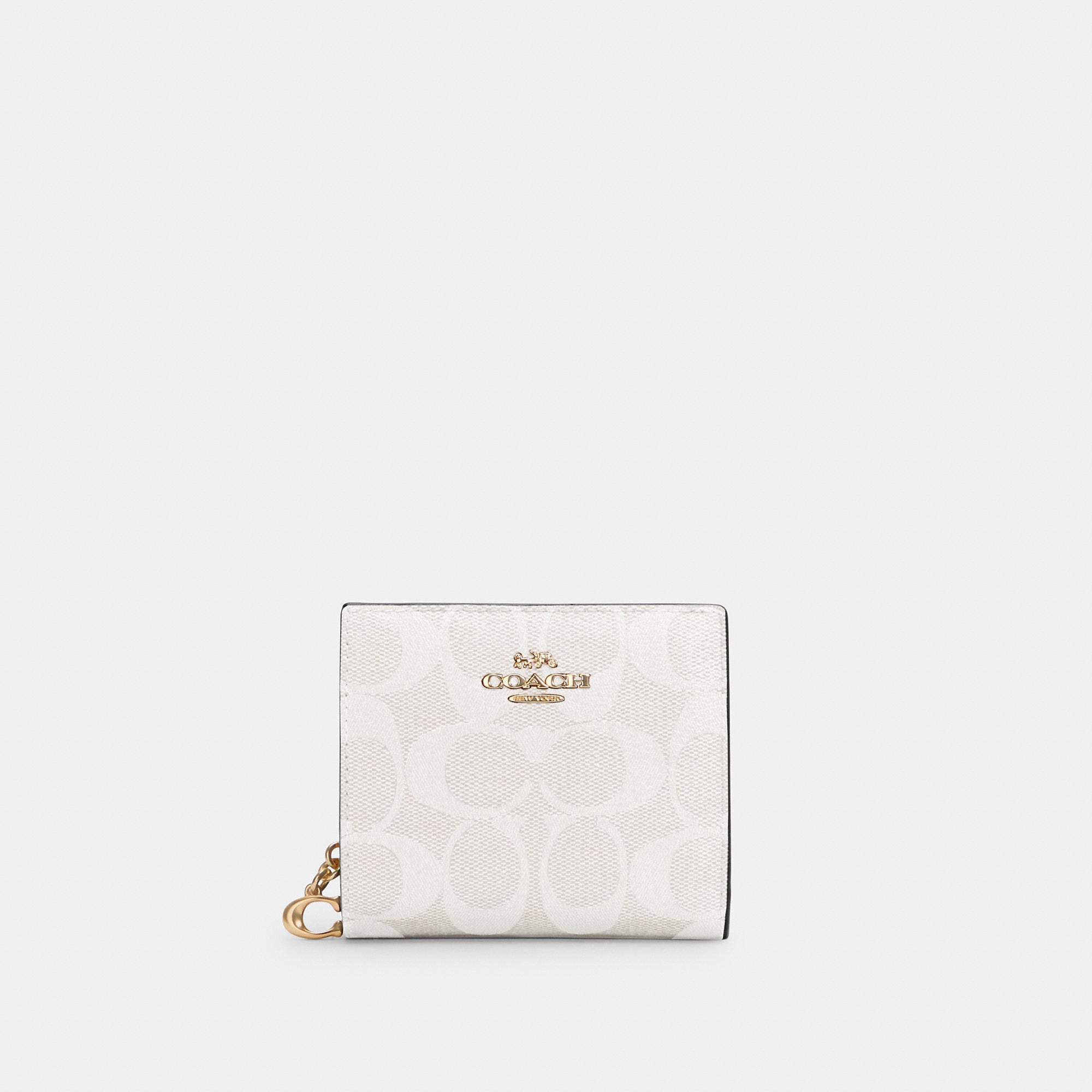 Coach Outlet Snap Wallet In Signature Canvas