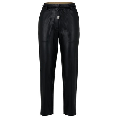 Relaxed-fit trousers in heavyweight satin