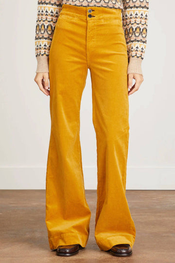 Askk Ny brighton wide leg jean in mustard cord