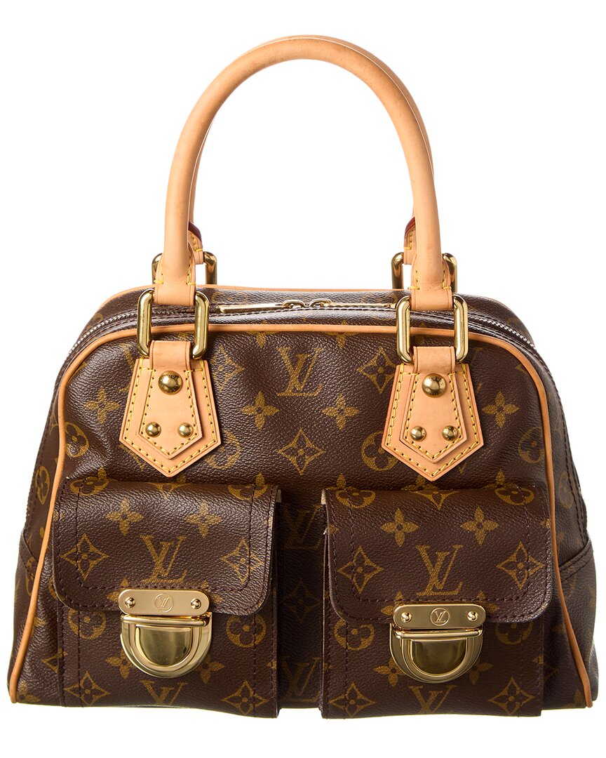 Brown Louis Vuitton Monogram Manhattan PM Handbag