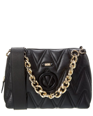 Valentino By Mario Valentino Jules Medallion Leather Bucket Bag In