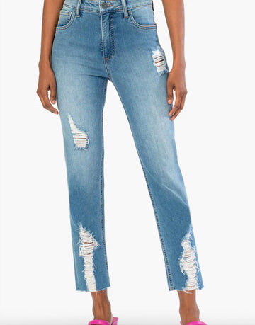 Kut From The Kloth elizabeth high rise fab ab straight crop jeans in stay wash
