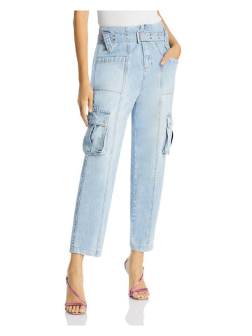 [BLANKNYC] womens denim cargo straight leg jeans