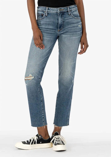 Kut From The Kloth reese ankle straight leg jean in sureness wash