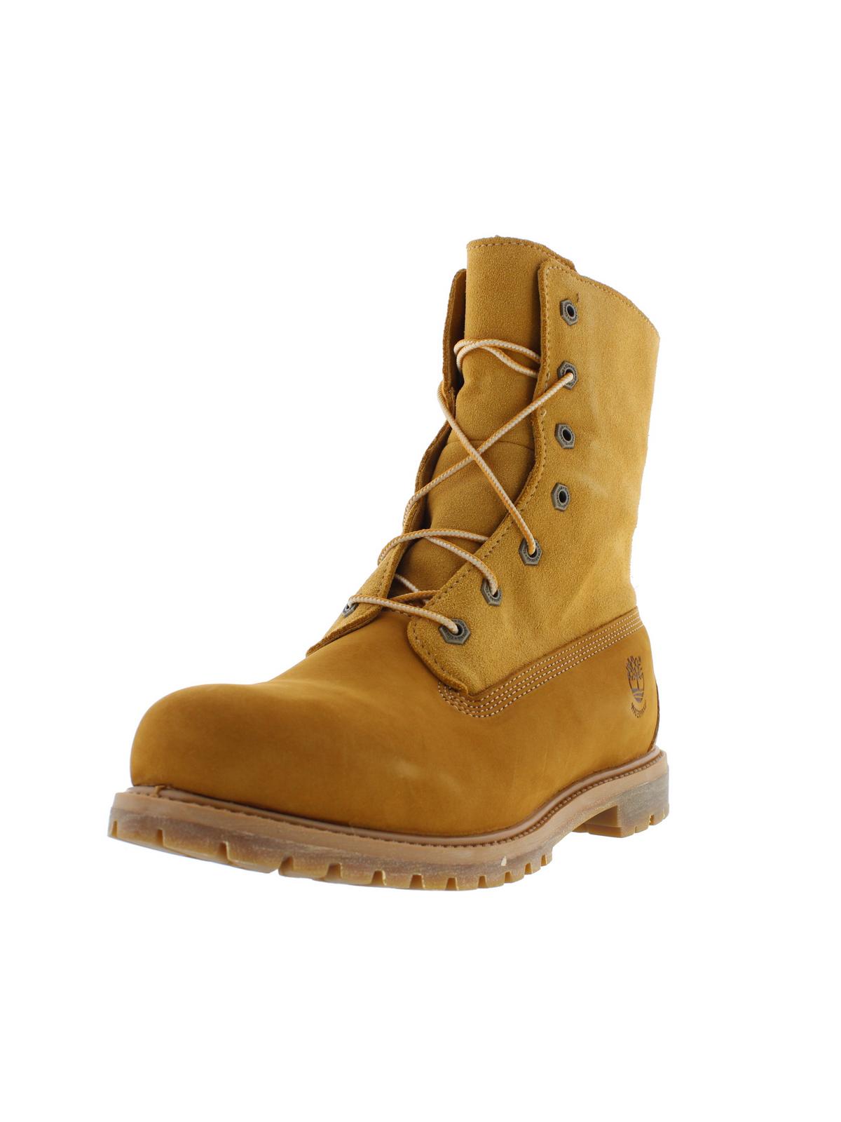 TIMBERLAND Teddy Fleece Womens Suede Fold-Over Work Boots