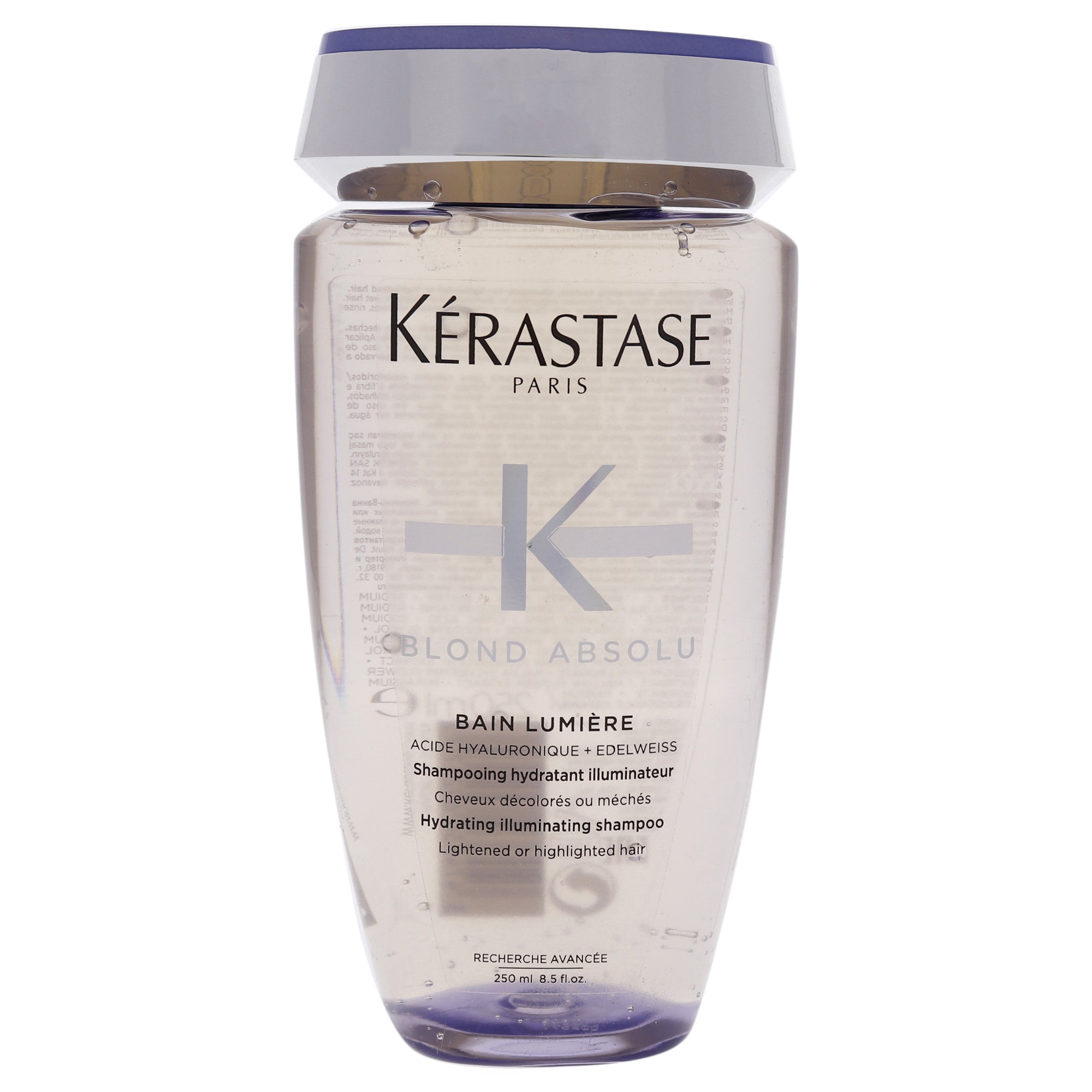 Kerastase Absolu Hydrating Illuminating Shampoo For Unisex 8.5 oz Shampoo In Silver |