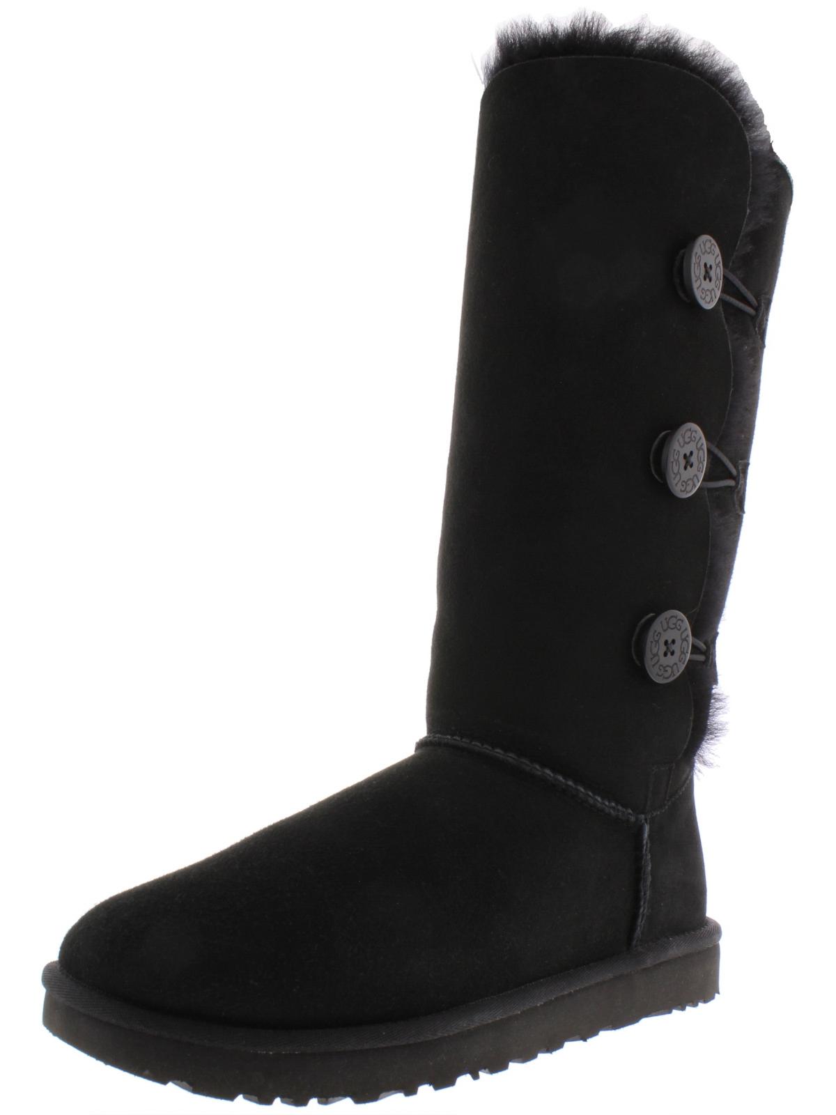 UGG Bailey Button Triplet II Womens Suede Button Casual Boots