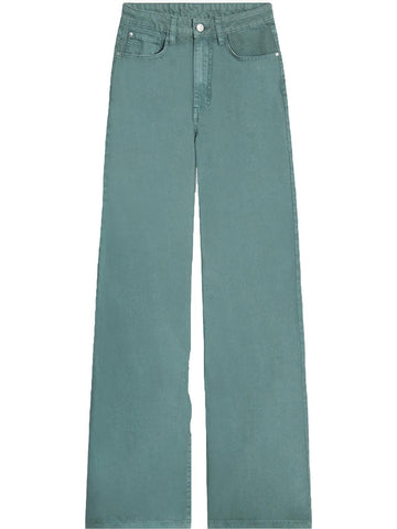 We Wore What womens high rise casual wide leg jeans