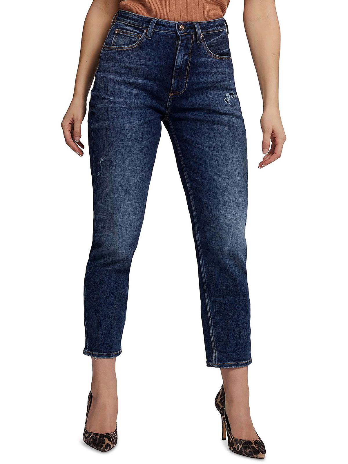 GUESS Womens Denim Ankle Mom Jeans