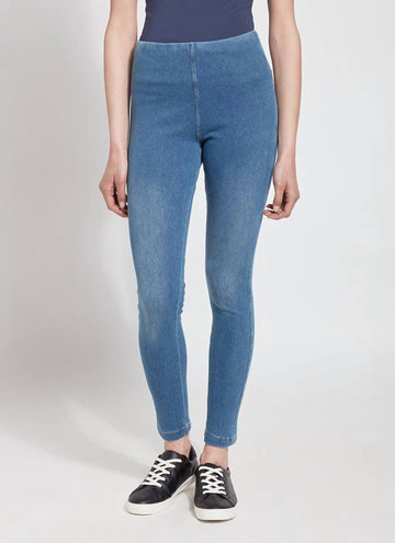 Lysse toothpick denim jegging in mid wash