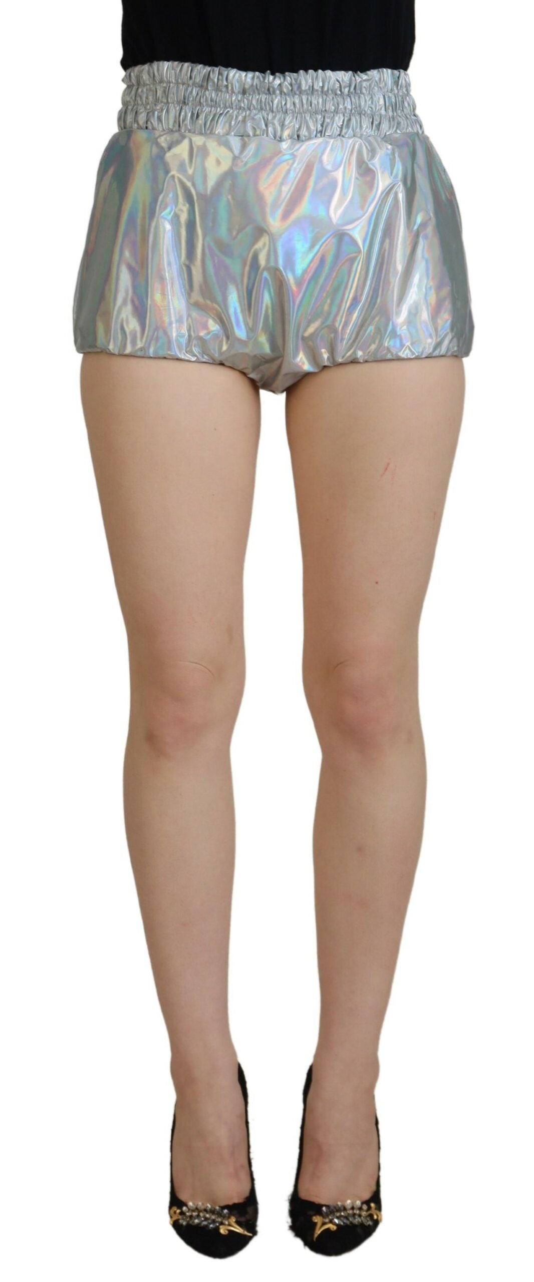 DOLCE & GABBANA Dolce & Gabbana  Holographic High Waist Hot Pants Women's Shorts