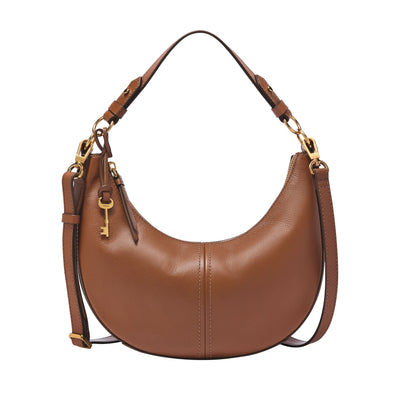 Fossil Women's Heritage Leather Top Handle Crossbody Purse Handbag for Women