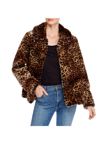 MKT Studio miniloo womens winter cold weather faux fur coat