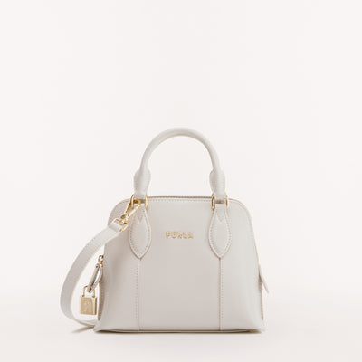 Furla Elena Mini Saffiano Leather Satchel in Pink