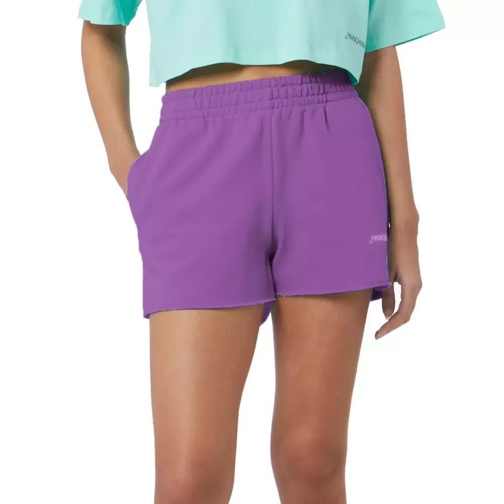 Shop Hinnominate Cotton Women's Short In Purple