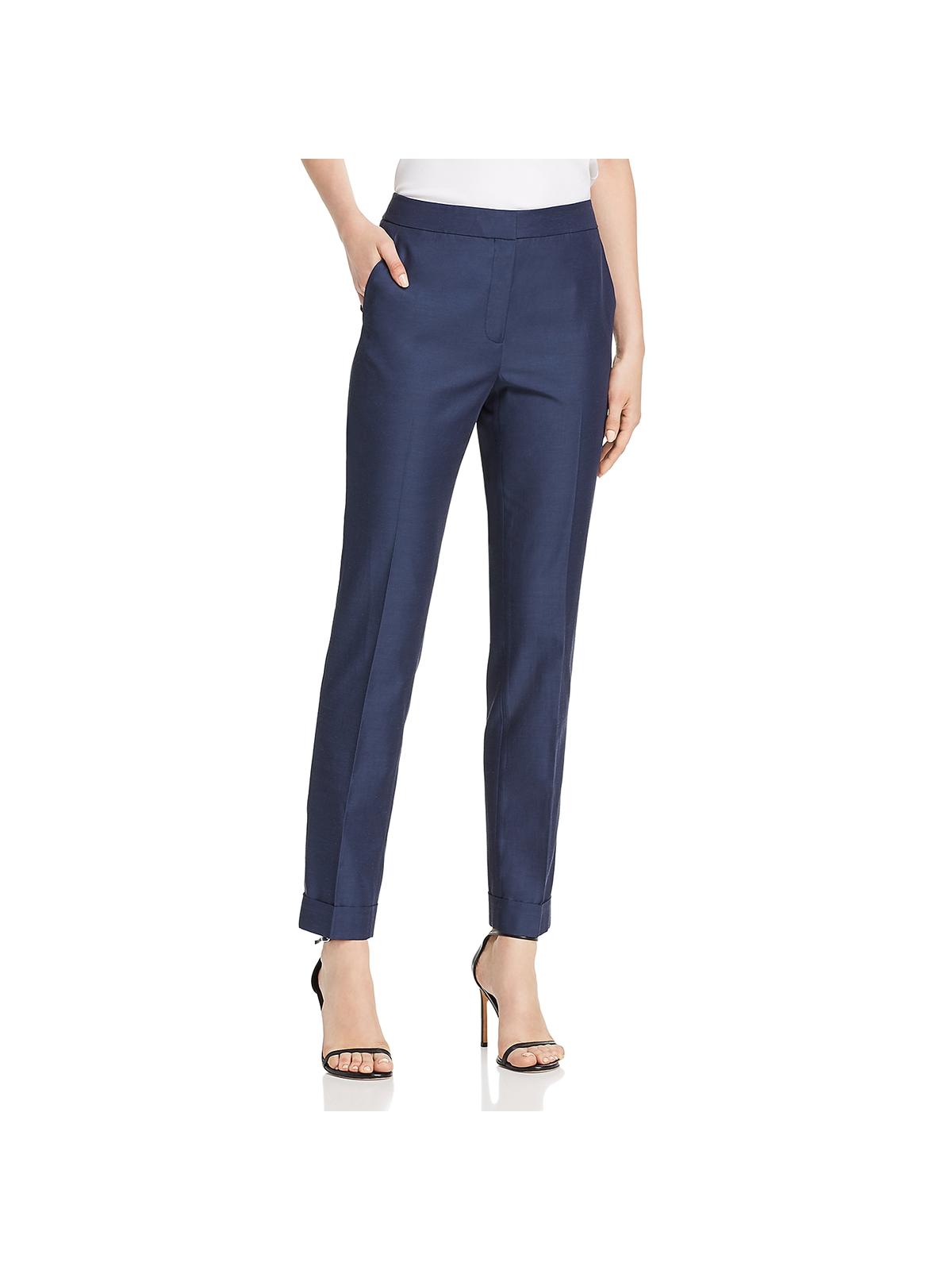 LAFAYETTE 148 Clinton Womens Cuffed High Rise Pants