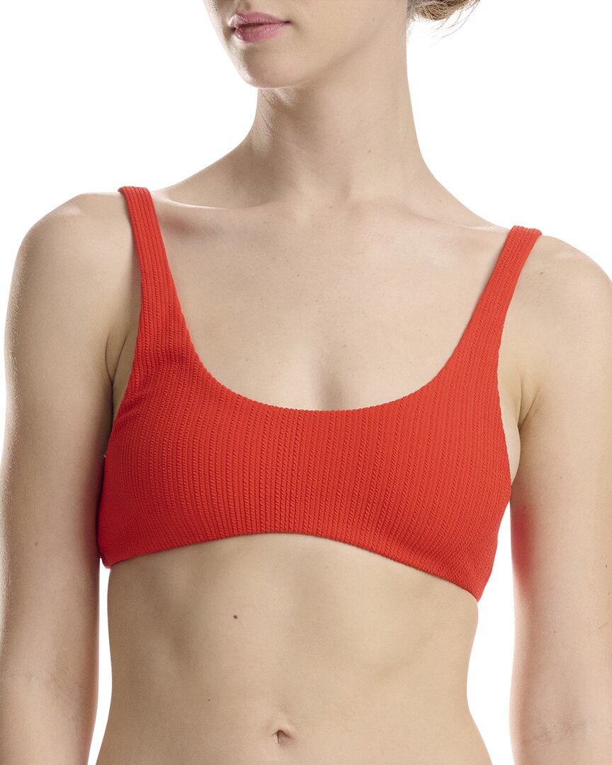Shop Wolford Scoop Neck Top In Red