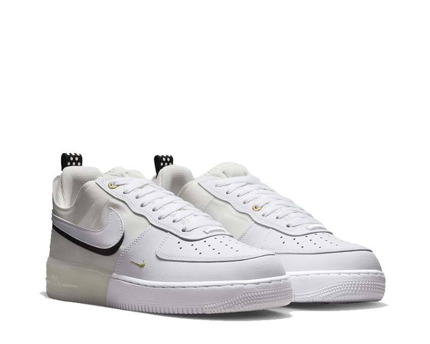 Shop Nike Air Force 1 React Dq7669-100 Men's White Sail Leather Sneaker Shoes Nr6315