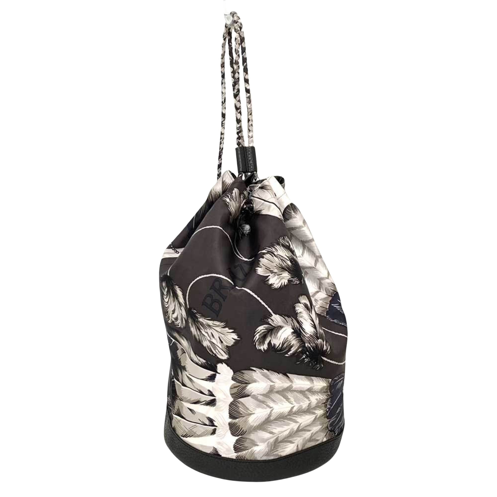 Shop Hermes Soie Cool Silk Backpack Bag () In Multi