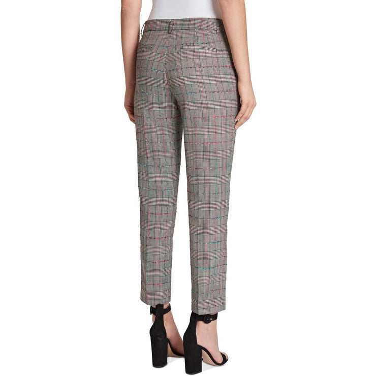 Tahari ASL Womens Plaid Embroidered Ankle Pants | Shop Premium Outlets