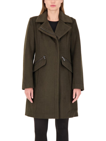 Vince Camuto womens asymmetric warm wool coat